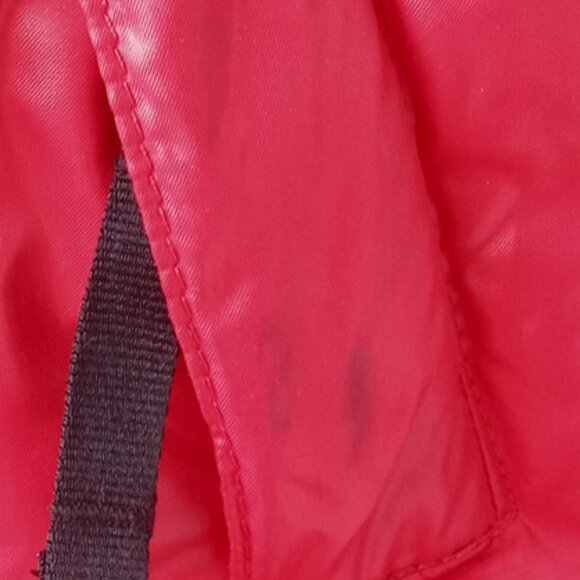 The North Face Black/Red Nuptse 700 Goose Down Puffer Vest size Large - Picture 7 of 7